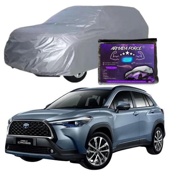 Imagem de Capa De Cobrir Carro Corolla Cross Sem Forro Impermeável Armada Force