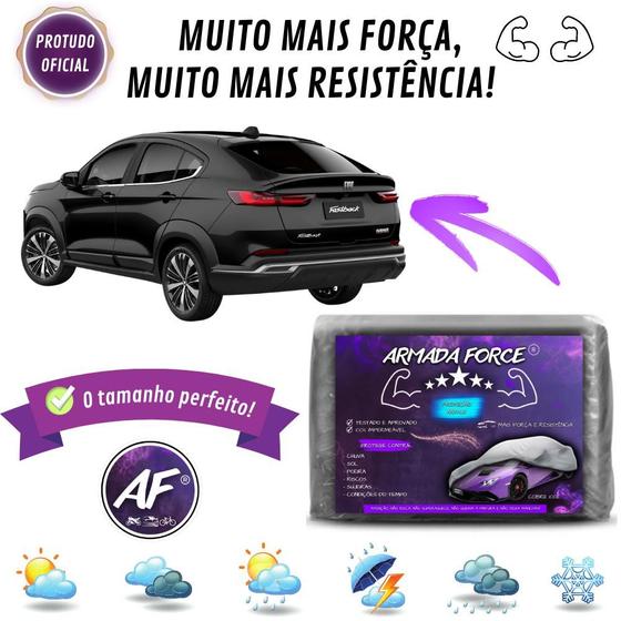 Imagem de Capa De Cobrir Carro Fiat FastBack Sem Forro Impermeável Armada Force