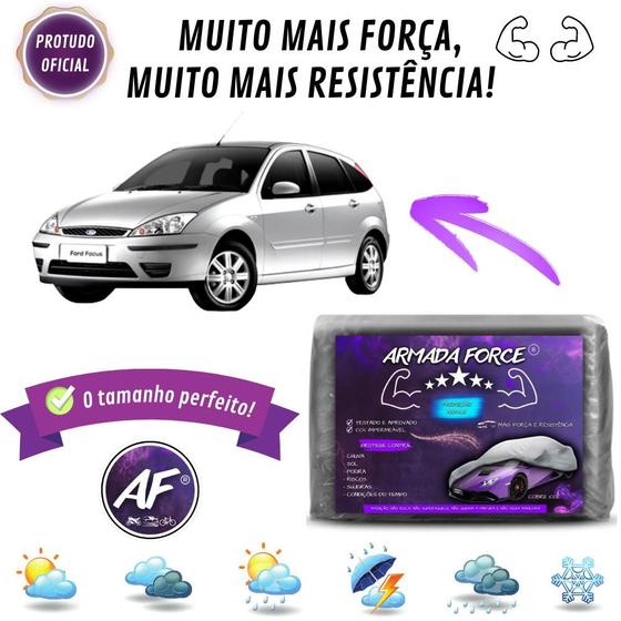 Imagem de Capa De Cobrir Carro Focus Antigo Sem Forro Impermeável Armada Force