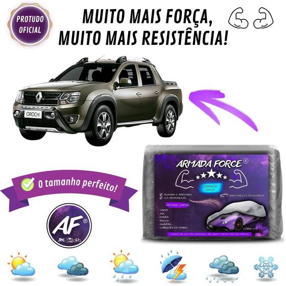 Imagem de Capa De Cobrir Carro Oroch Sem Forro Impermeável Armada Force