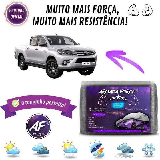 Imagem de Capa De Cobrir Hilux Sem Forro Impermeável Armada Force