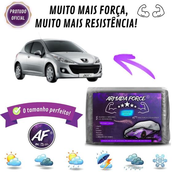 Imagem de Capa De Cobrir Peugeot 207 Hatch Sem Forro Impermeável Armada Force