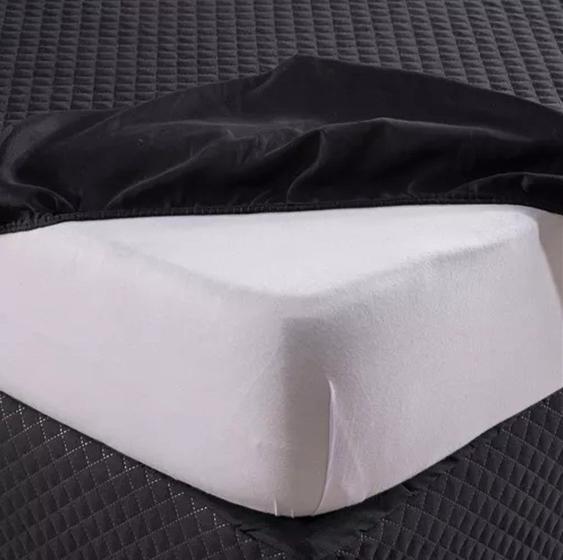 Imagem de Capa De Colchão Casal Impermeável Protetor Com Elástico Matelado