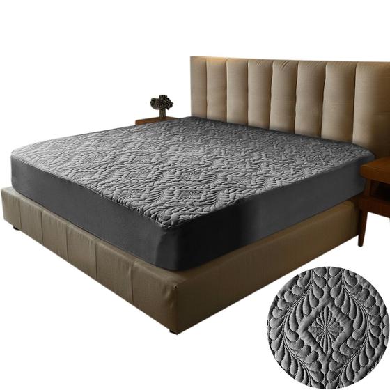 Imagem de Capa de colchao de malha matelada com elastico lavavel na maquina