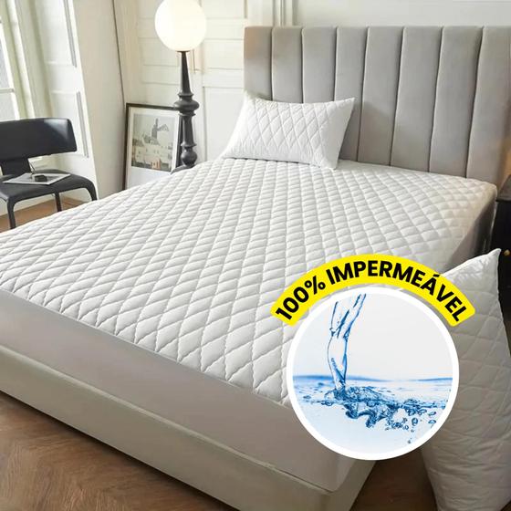 Imagem de Capa De Colchão Impermeável Protetora Matelada Para Colchão Solteiro