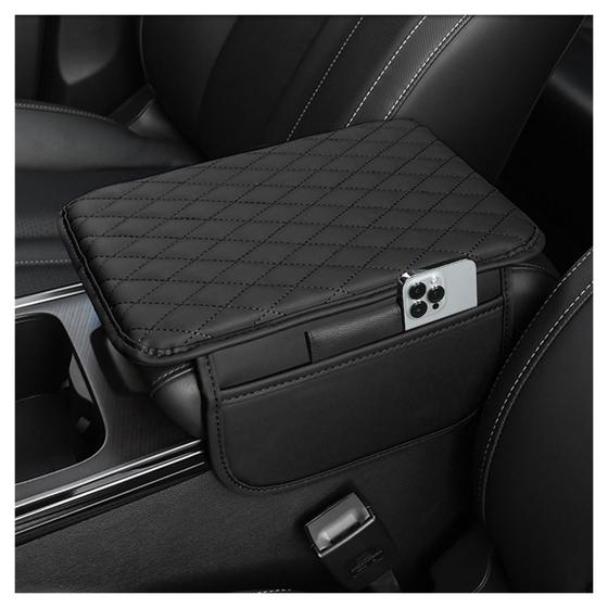 Imagem de Capa de Console Central de Carro Stacool - Couro Microfibra Premium