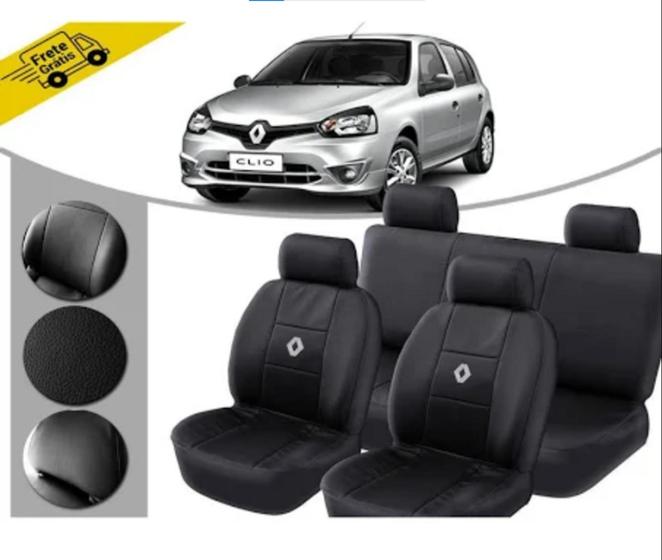 Imagem de Capa de couro 100% de qualidade para Renault Clio com versão Expression 2015