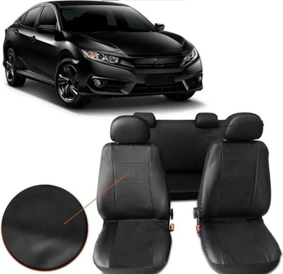 Imagem de Capa de couro para banco Honda Civic com proteção contra desgaste 2000 a 2005