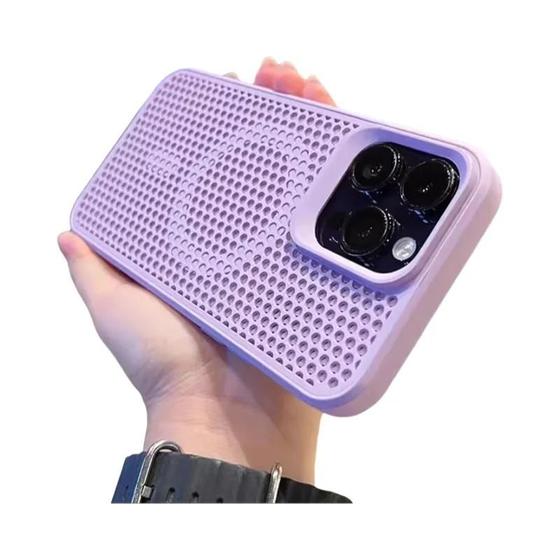 Imagem de Capa de Dissipação de Calor MagSafe para iPhone 16 - Respirável e com Carregamento Sem Fio