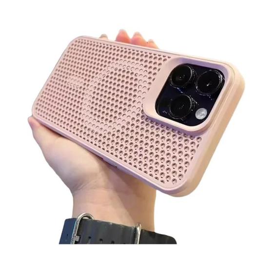 Imagem de Capa de Dissipação de Calor MagSafe para iPhone 16 - Respirável e com Carregamento Sem Fio