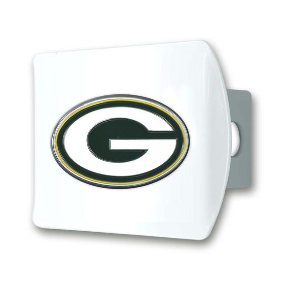 Imagem de Capa de Engate FANMATS 43407 para Green Bay Packers - Branca