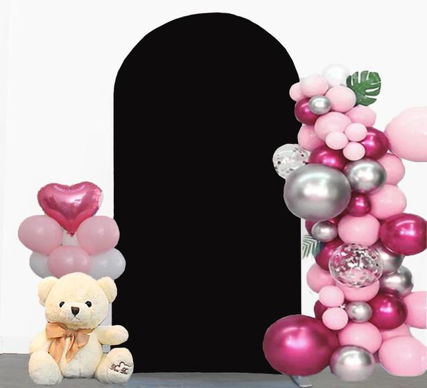 Imagem de Capa de Fundo em Arco Preta 2,2m JFDYDM - Ideal para Casamentos e Festas