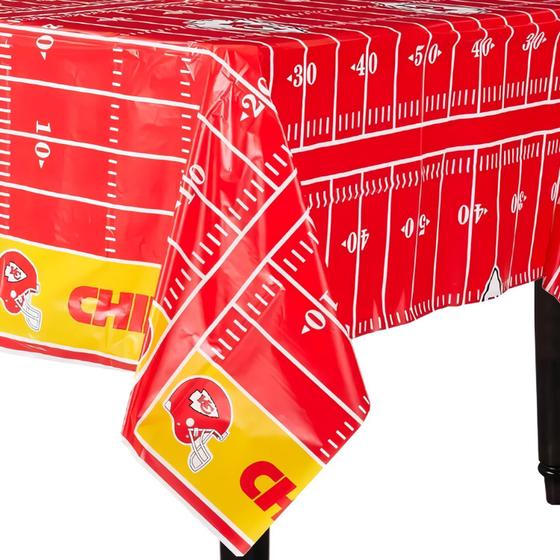 Imagem de Capa de mesa Amscan Kansas City Chiefs All Over Print 54x96