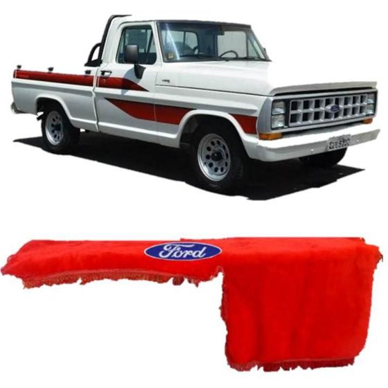 Imagem de Capa De Painel Chinil Com Logo Para Ford F1000 Vermelho