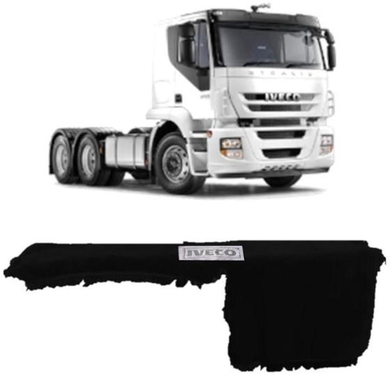 Imagem de Capa De Painel Chinil Com Logo Para Iveco Stralis Preto