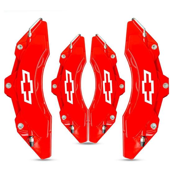 Imagem de Capa De Pinça Universal Chevrolet Kit Com 2 Pares + Cola