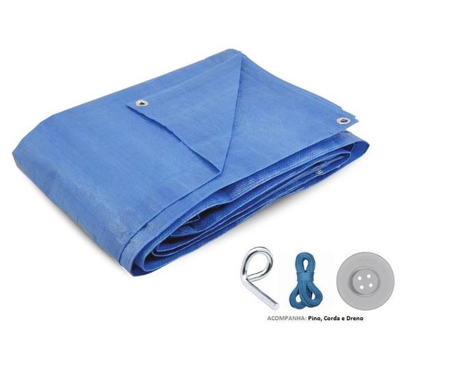 Capa de Piscina 5,5x3,3 Lona Forte com Acessorios de 340 Micras Full Menor preço em Capa de Piscina 5,5x3,3 Lona Forte com Acessorios de 340 Micras Full