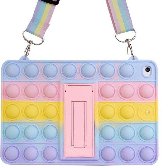 Imagem de Capa de Silicone Bubble Pop para iPad Air 4 - Arco-Íris