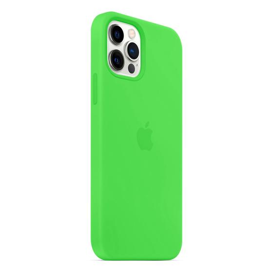 Imagem de Capa de silicone com interior Aveludado para iPhone 12