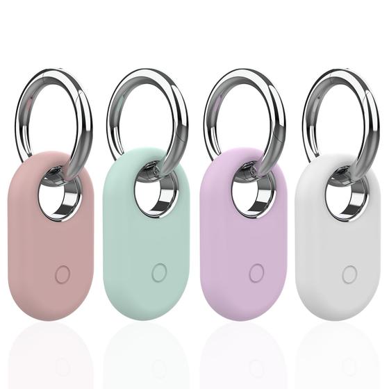 Imagem de Capa de Silicone com Suporte e Chaveiro para SmartTag2 Samsung