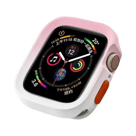 Imagem de Capa de Silicone Fosco para Apple Watch 40mm (Série 9, 8, 7, 6, SE, 5) - Antiqueda