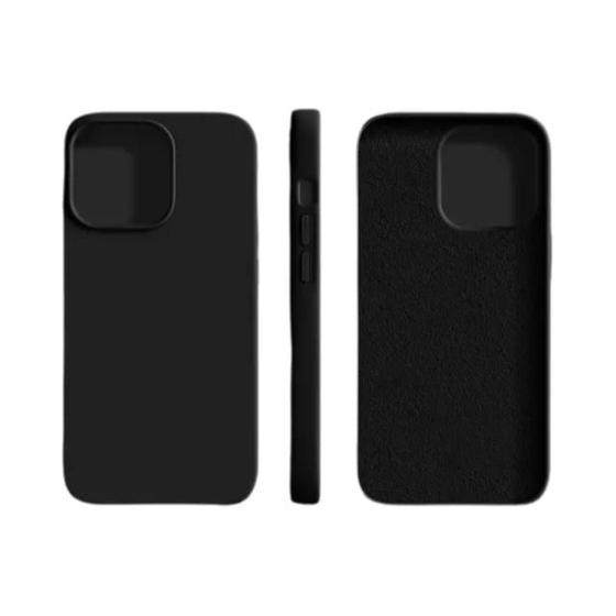 Imagem de Capa de Silicone Líquido para iPhone 16/15/14/13 Pro Max/XR/XS - À Prova de Choques