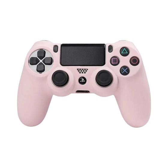 Imagem de Capa de Silicone para Controle PS4 - Macia e com Tampas para Joystick