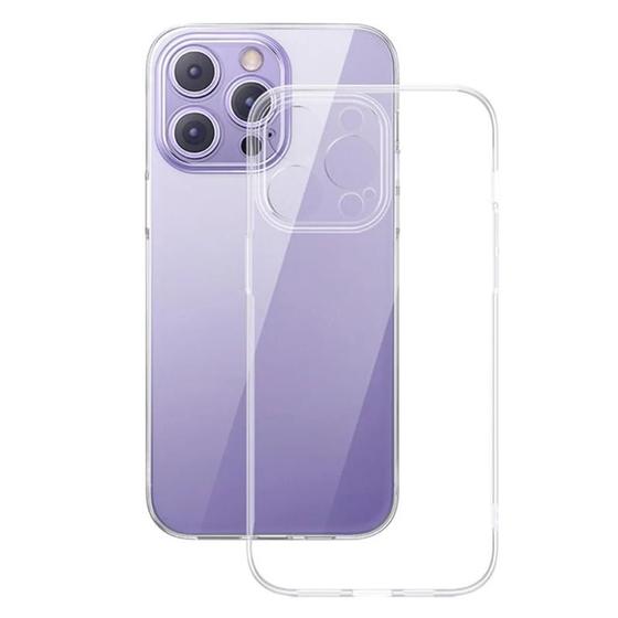 Imagem de Capa de Silicone TPU Transparente para iPhone 15/14/13/12/11 - Macia e Resistente - Baseus