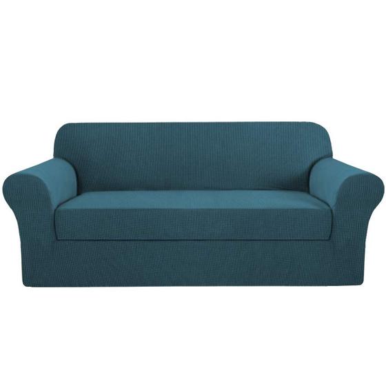 Imagem de Capa de sofá H.VERSAILTEX Stretch Couch 3 Cushion Deep Teal