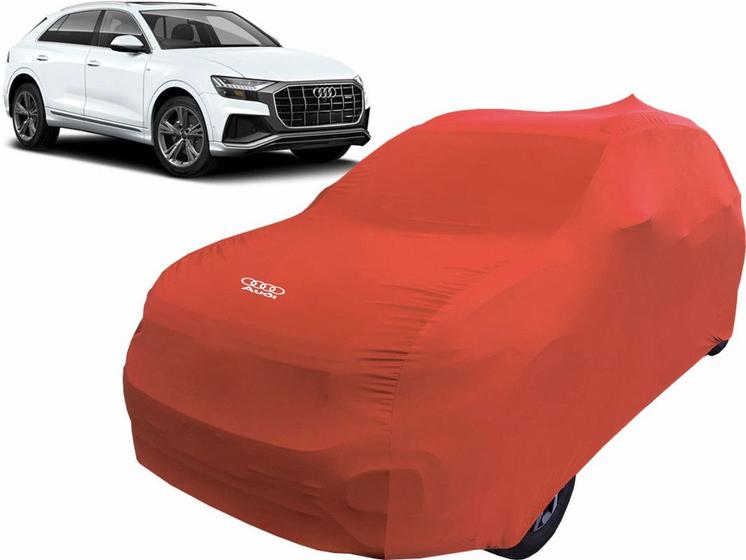 Imagem de Capa De Tecido Com Logo Audi Q8 Automotiva Para Carro