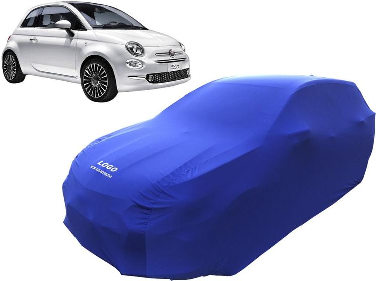 Imagem de Capa De Tecido Com Logo Fiat 500 Melhor Durabilidade