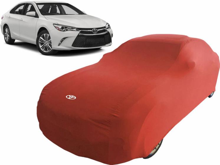 Imagem de Capa De Tecido Cor Vermelha Alta Proteção Carro Toyota Camry
