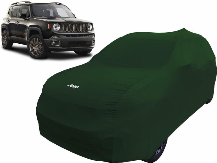 Imagem de Capa De Tecido Para Carro Jeep Renegade Cor Verde