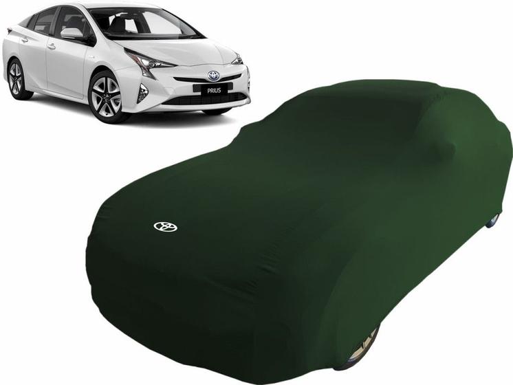 Imagem de Capa De Tecido Para Carro Toyota Prius Hybrid Cor Verde