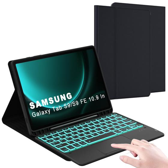 Imagem de Capa de teclado DOMEUN Galaxy Tab S9 FE 5G para Tab S9 11 preta