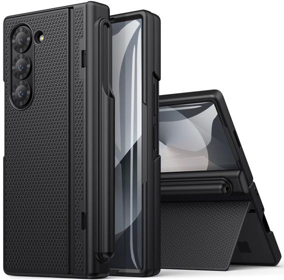 Imagem de Capa de telefone BXYJY para Samsung Galaxy Z Fold 6 com suporte para caneta S