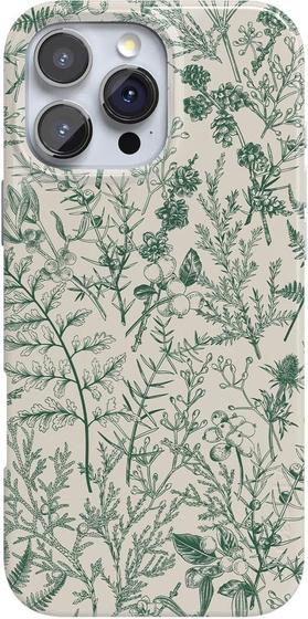 Imagem de Capa de Telefone Casely Classic Ultra Slim - Verde Floral Sage Garden