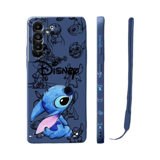 Imagem de Capa de Telefone Disney Stitch Baby para Samsung Galaxy A - Capa Líquida Quadrada