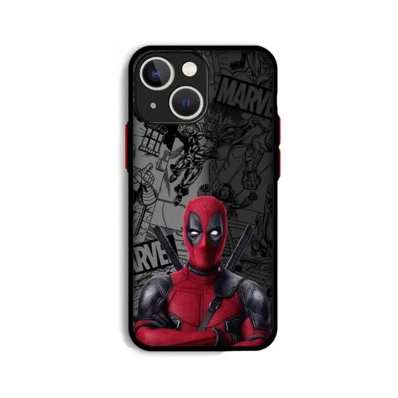 Imagem de Capa de Telefone Luxuosa Marvel Deadpool para iPhone - Diversos Modelos