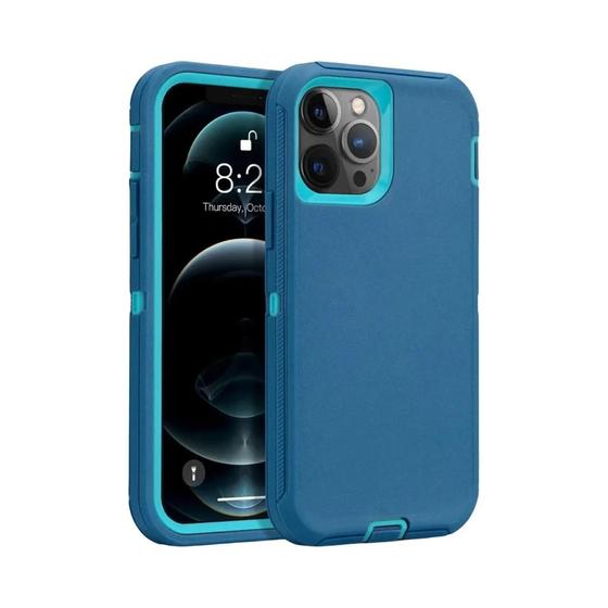 Imagem de Capa de Telefone Resistente com Clip - Para iPhone 16, 15, 14, 13, 12, 11, Pro Max e XR