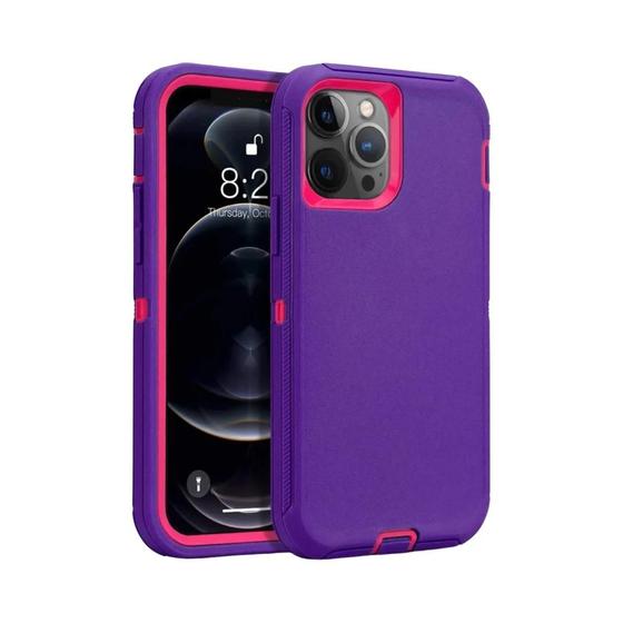 Imagem de Capa de Telefone Resistente com Clip - Para iPhone 16, 15, 14, 13, 12, 11, Pro Max e XR
