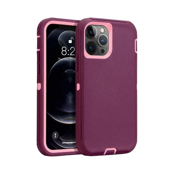 Imagem de Capa de Telefone Resistente com Clip - Para iPhone 16, 15, 14, 13, 12, 11, Pro Max e XS/XR