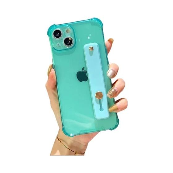 Imagem de Capa de TPU Anti-Queda com Alça para iPhone 7/8/X/XR/XS/11/12/13/14/15 - Máxima Proteção