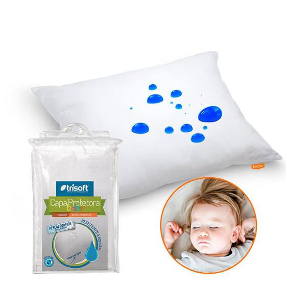 Capa de Travesseiro Bebê Impermeável Antiácaro e Mofo Hipoalergênica