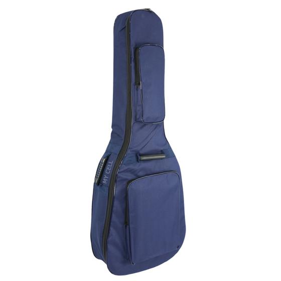 Imagem de Capa De Violão Azul Folk Acolchoada Luxo Case Bag