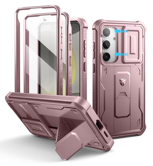 Imagem de Capa Dexnor para Samsung Galaxy S24 Plus com capa de câmera deslizante