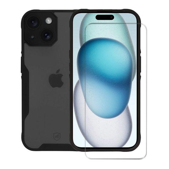 Imagem de Capa Dual Shock Sense e Pelicula Nano Vidro iPhone15-Gshield