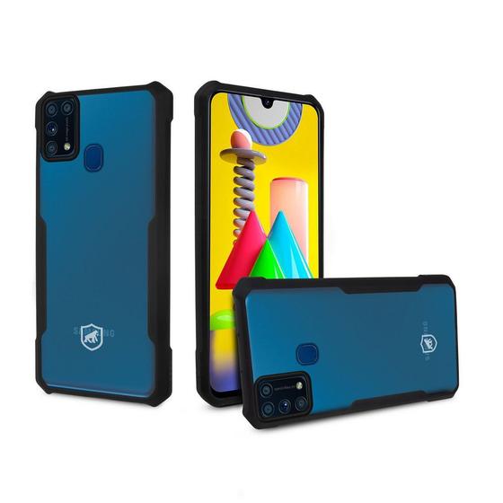 Capa Dual Shock X Preta Para Samsung Galaxy M31 - Gshield Menor preço em Capa Dual Shock X Preta Para Samsung Galaxy M31 - Gshield