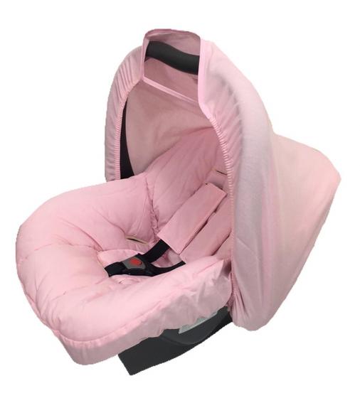 Imagem de Capa E Capota Para Bebê Conforto Com Protetor De Cinto Rosa