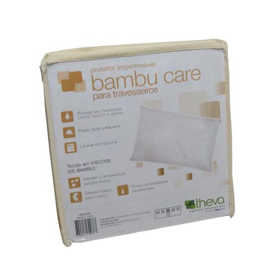 Imagem de Capa e Protetor Impermiável para travesseiro Bambu Care 50x70 Theva Copespuma